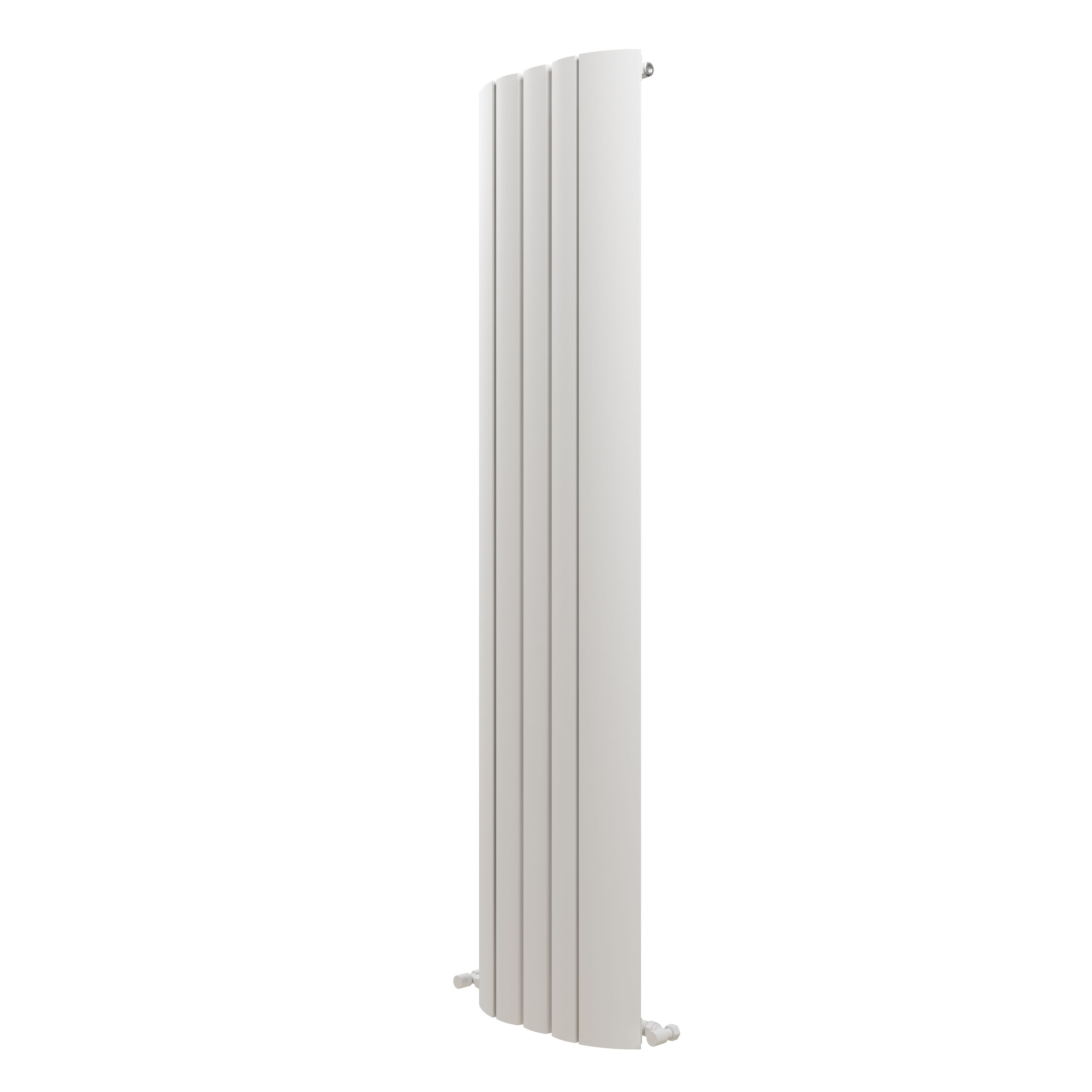 Carisa Gaia Oval Single Panel Vertical Aluminium Radiator