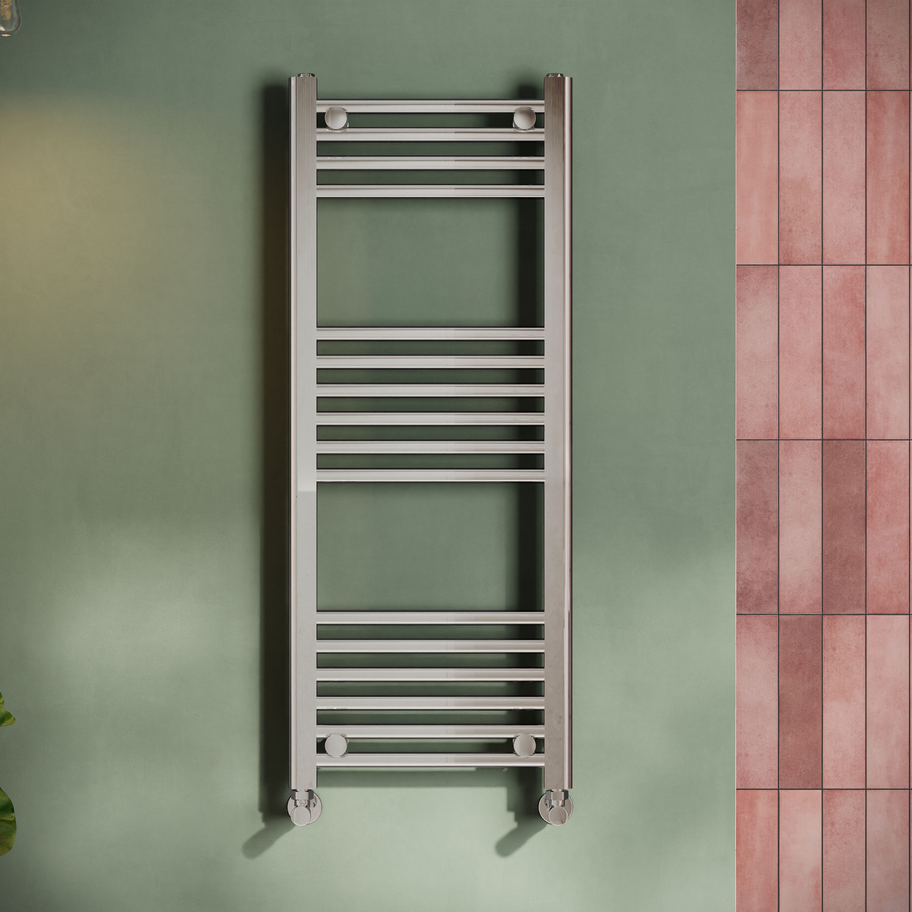 Toasty Glow Chrome 22mm Heated Ladder Towel Rail