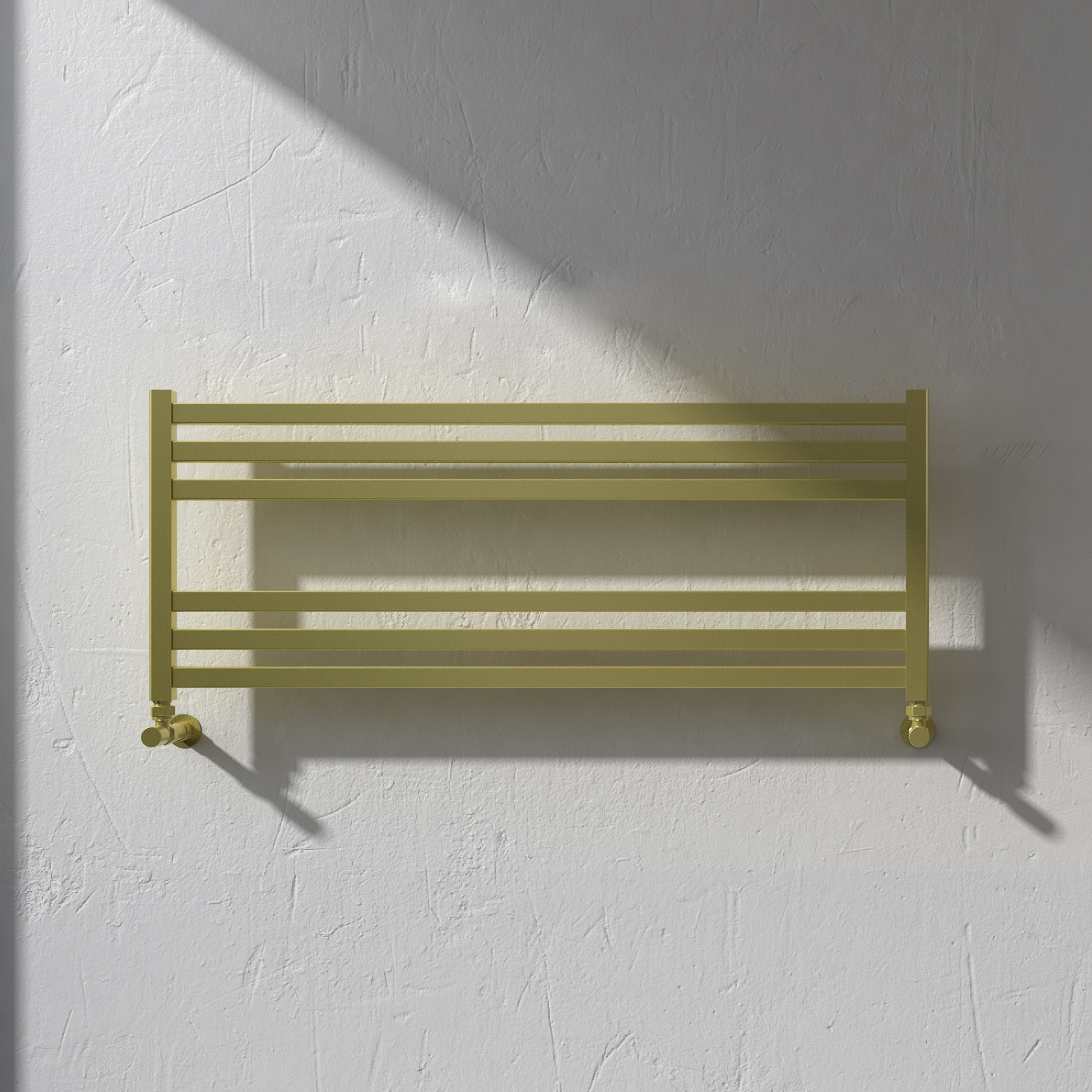 Carisa Fame Horizontal Ladder Aluminium Designer Heated Towel Rail - 400 x 1000mm