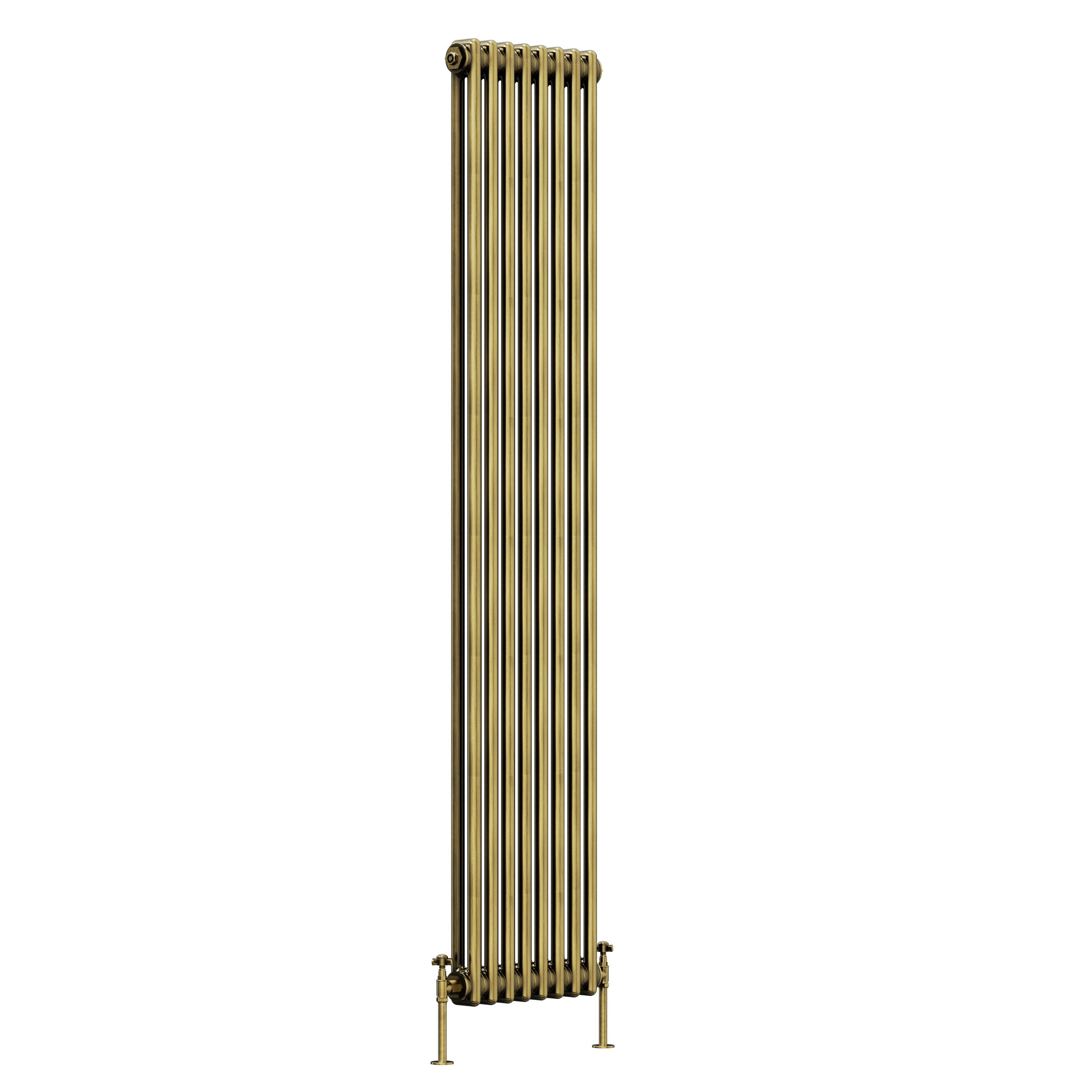 Toasty Ardleigh Antique Brass Vertical Column Radiator