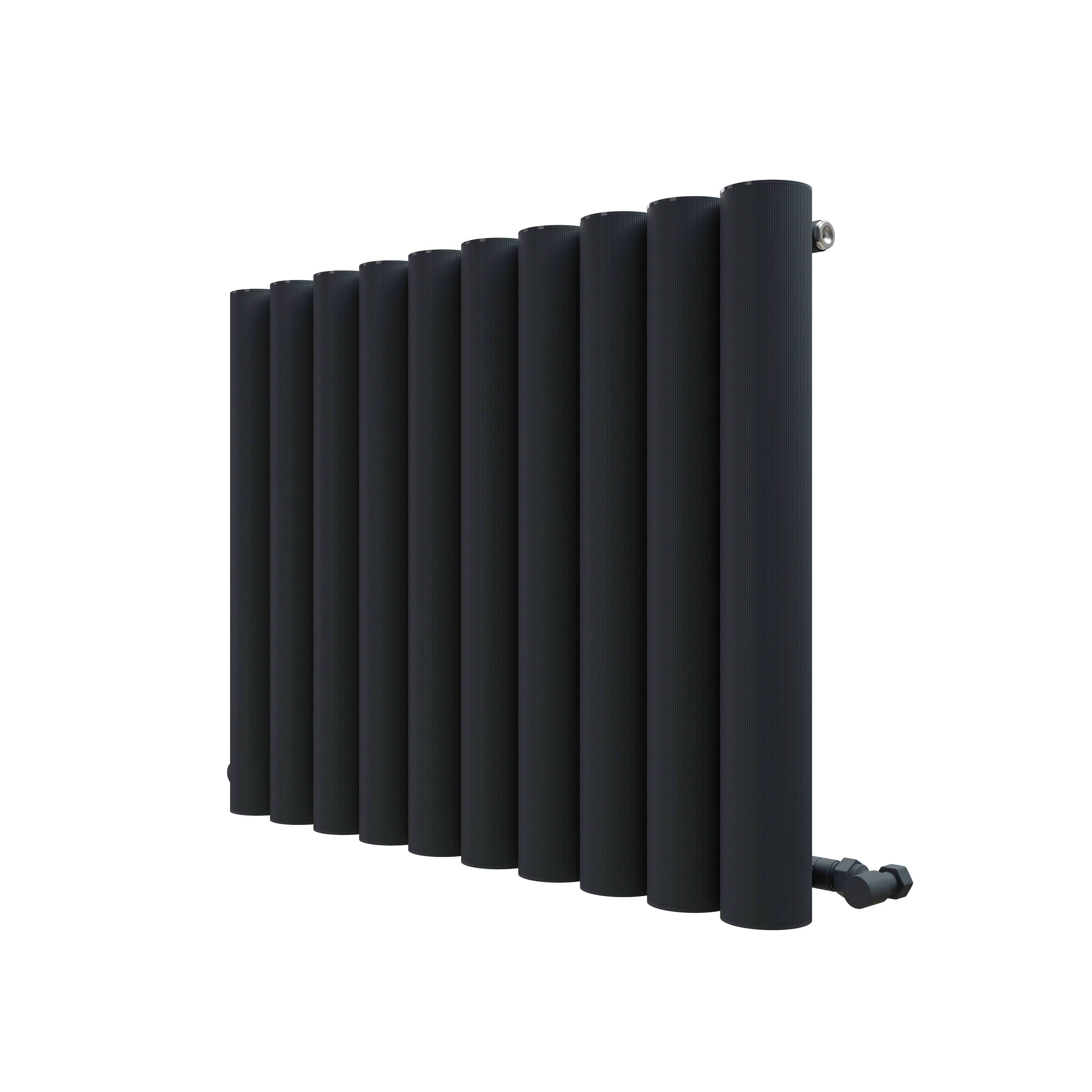 Carisa Otto Oval Single Panel Horizontal Aluminium Radiator
