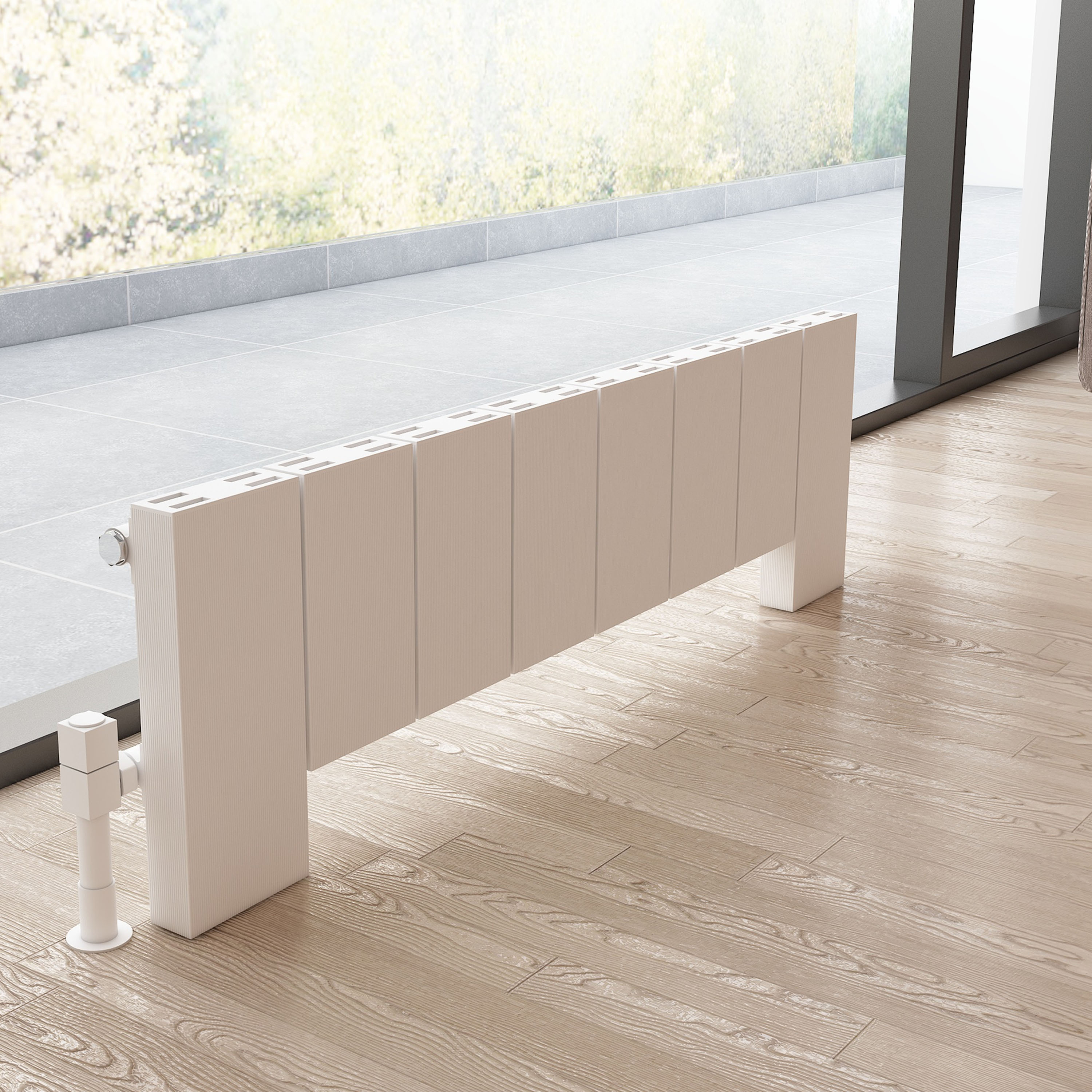 Carisa Elvino Floorstanding Panel Designer Aluminium Radiator